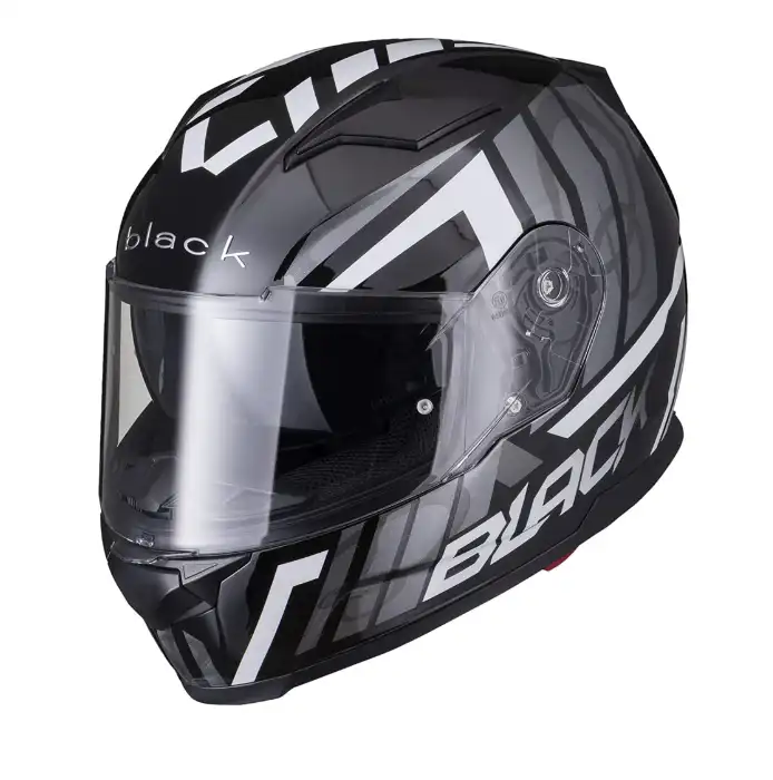 Black Apex Triple Full Face Solid Motorcycle Helmet