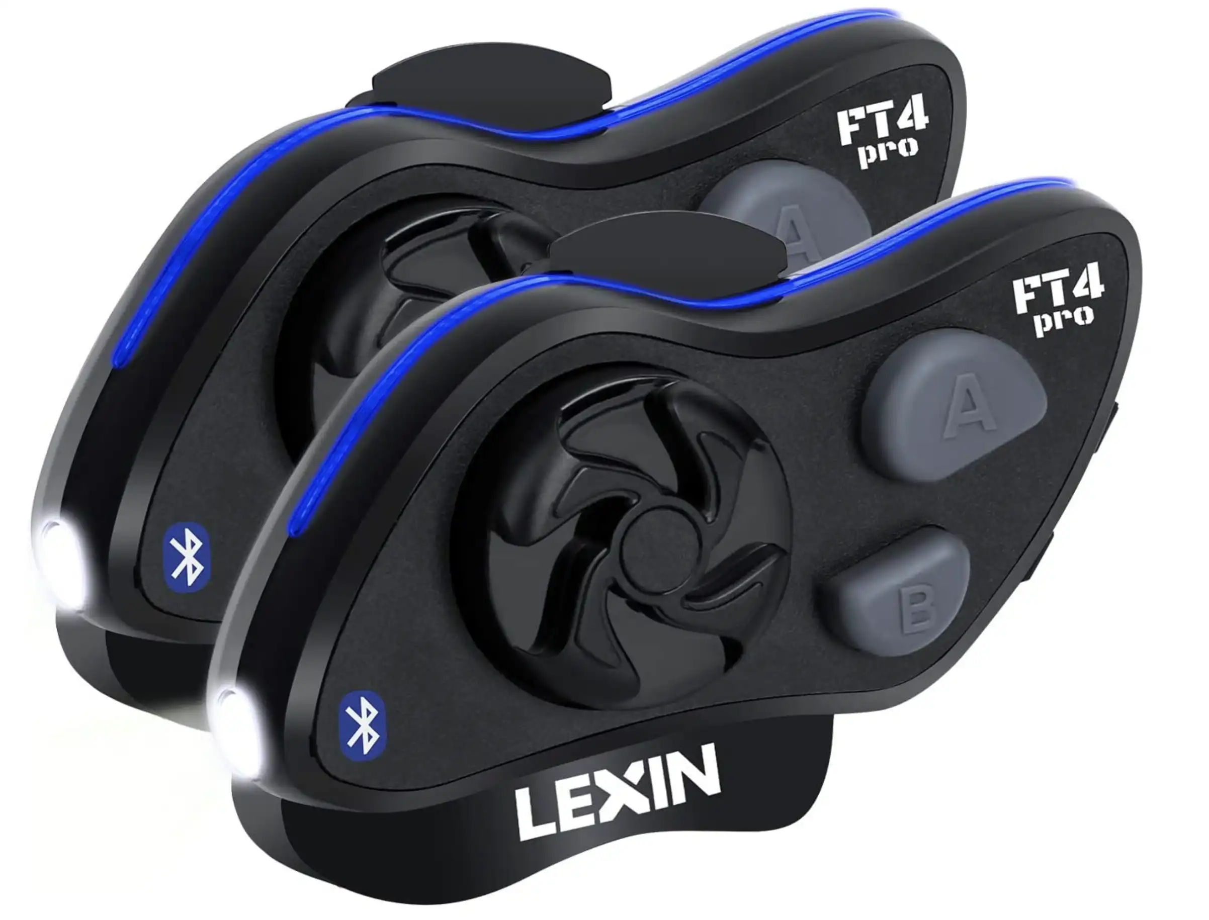 LEXIN FT4 Pro Helmet Intercom with SoS Strobe,