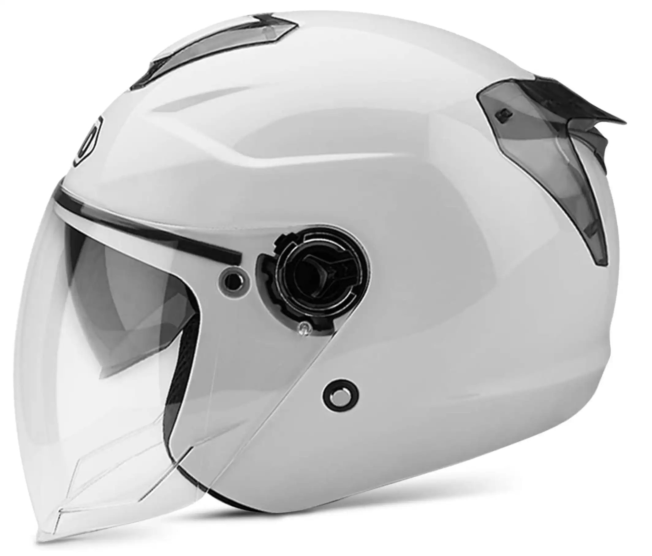 Boseman Adult Open Face Motorcycle Helmet With Double Sun Visor